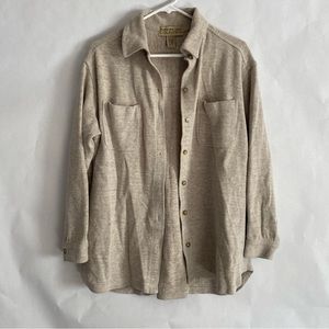 Oatmeal sweater button down